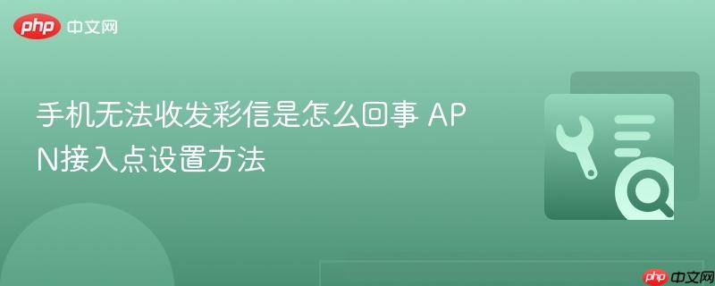 手机无法收发彩信是怎么回事 apn接入点设置方法