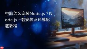 电脑怎么安装node.js?node.js下载安装及环境配置教程