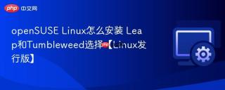 opensuse linux怎么安装 leap和tumbleweed选择【linux发行版】