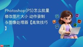 photoshop(ps)怎么批量修改图片大小 动作录制与图像处理器【高效技巧】
