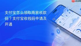 支付宝怎么领取商家收款码?支付宝收钱码申请及开通
