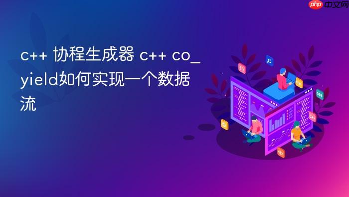 c++ 协程生成器 c++ co_yield如何实现一个数据流