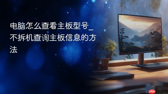 电脑怎么查看主板型号_不拆机查询主板信息的方法