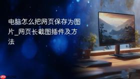 电脑怎么把网页保存为图片_网页长截图插件及方法