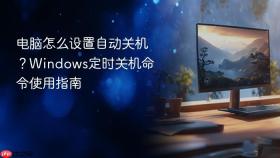 电脑怎么设置自动关机?windows定时关机命令使用指南