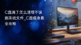 C盘满了怎么清理不误删系统文件_C盘瘦身最全攻略