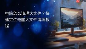 电脑怎么清理大文件？快速定位电脑大文件清理教程