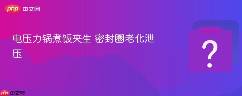 电压力锅煮饭夹生 密封圈老化泄压