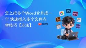 怎么把多个word合并成一个 快速插入多个文件内容技巧【方法】