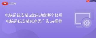 电脑系统安装u盘启动盘哪个好用 电脑系统安装纯净无广告pe推荐