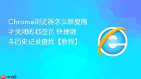 chrome浏览器怎么恢复刚才关闭的标签页 快捷键与历史记录查找【教程】