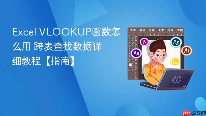 excel vlookup函数怎么用 跨表查找数据详细教程【指南】