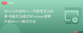 win10升级win11失败是怎么回事 电脑无法通过windows更新升级win11解决方法