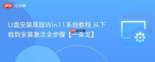 u盘安装原版win11系统教程 从下载到安装激活全步骤【一条龙】