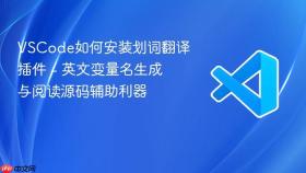 vscode如何安装划词翻译插件 - 英文变量名生成与阅读源码辅助利器