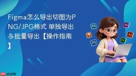 figma怎么导出切图为png/jpg格式 单独导出与批量导出【操作指南】