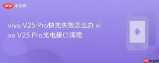 vivo v25 pro快充失效怎么办 vivo v25 pro充电接口清理