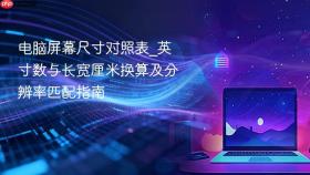 电脑屏幕尺寸对照表_英寸数与长宽厘米换算及分辨率匹配指南