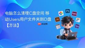 电脑怎么清理c盘空间 移动users用户文件夹到d盘【方法】
