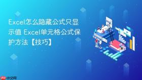 excel怎么隐藏公式只显示值 excel单元格公式保护方法【技巧】