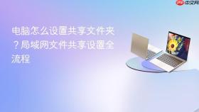 电脑怎么设置共享文件夹？局域网文件共享设置全流程