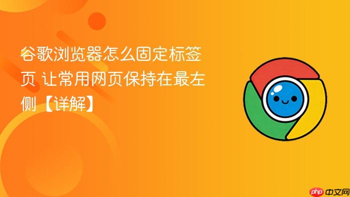 谷歌浏览器怎么固定标签页 让常用网页保持在最左侧【详解】