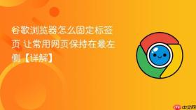 谷歌浏览器怎么固定标签页 让常用网页保持在最左侧【详解】
