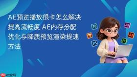 ae预览播放很卡怎么解决提高流畅度 ae内存分配优化与降质预览渲染提速方法