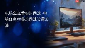 电脑怎么看实时网速_电脑任务栏显示网速设置方法