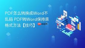 pdf怎么转换成word不乱码 pdf转word保持原格式方法【技巧】