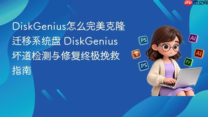diskgenius怎么完美克隆迁移系统盘 diskgenius坏道检测与修复终极挽救指南