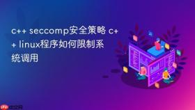 c++ seccomp安全策略 c++ linux程序如何限制系统调用