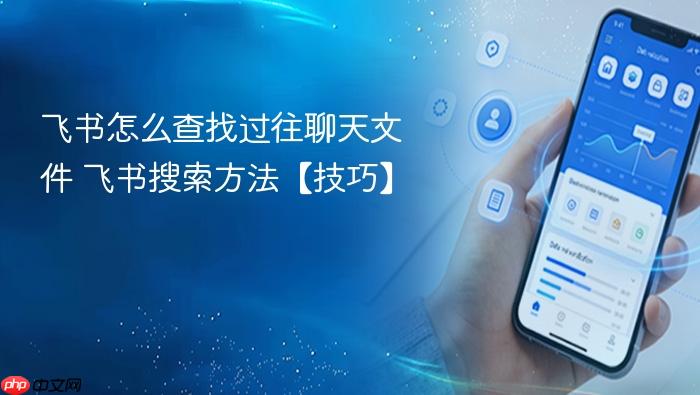 飞书怎么查找过往聊天文件 飞书搜索方法【技巧】