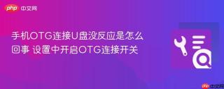 手机otg连接u盘没反应是怎么回事 设置中开启otg连接开关