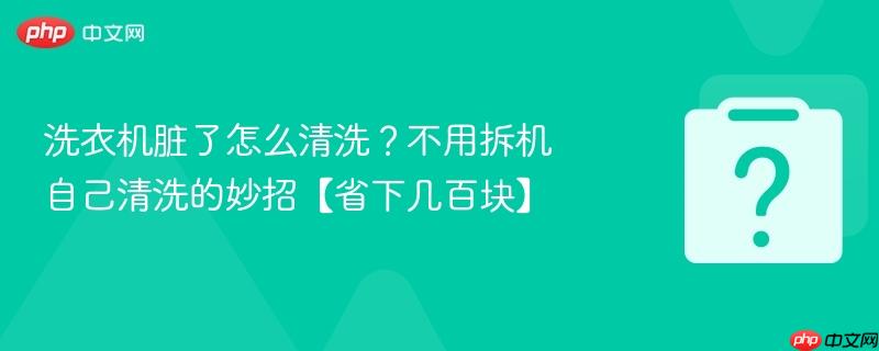 洗衣机脏了怎么清洗?不用拆机自己清洗的妙招【省下几百块】