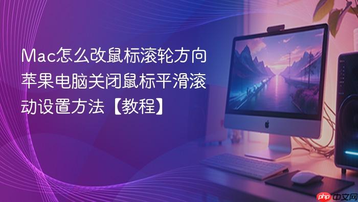 mac怎么改鼠标滚轮方向 苹果电脑关闭鼠标平滑滚动设置方法【教程】