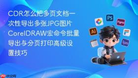 cdr怎么把多页文档一次性导出多张jpg图片 coreldraw宏命令批量导出与分页打印高级设置技巧