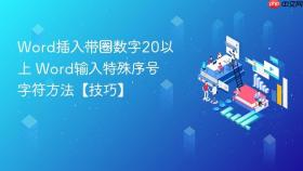 word插入带圈数字20以上 word输入特殊序号字符方法【技巧】