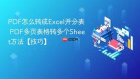PDF怎么转成Excel并分表 PDF多页表格转多个Sheet方法【技巧】