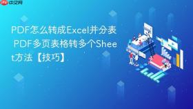 pdf怎么转成excel并分表 pdf多页表格转多个sheet方法【技巧】