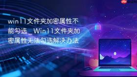 win11文件夹加密属性不能勾选 _ Win11文件夹加密属性无法勾选解决办法