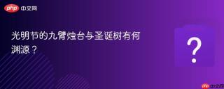 光明节的九臂烛台与圣诞树有何渊源?