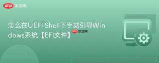 怎么在uefi shell下手动引导windows系统【efi文件】