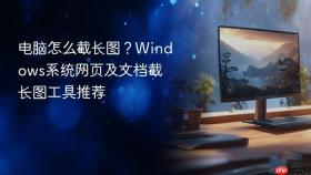 电脑怎么截长图？Windows系统网页及文档截长图工具推荐