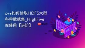 c++如何读取hdf5大型科学数据集_highfive库使用【进阶】