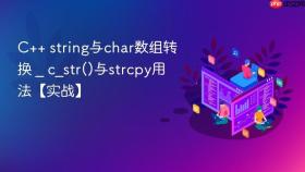 c++ string与char数组转换 _ c_str()与strcpy用法【实战】