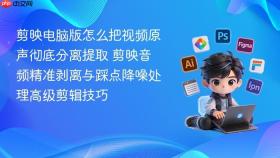 剪映电脑版怎么把视频原声彻底分离提取 剪映音频精准剥离与踩点降噪处理高级剪辑技巧