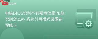 电脑BIOS识别不到硬盘但是PE能识别怎么办 系统引导模式设置错误修正