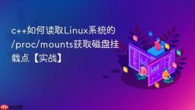 c++如何读取linux系统的/proc/mounts获取磁盘挂载点【实战】
