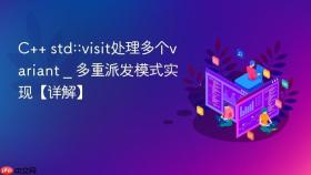 c++ std::visit处理多个variant _ 多重派发模式实现【详解】